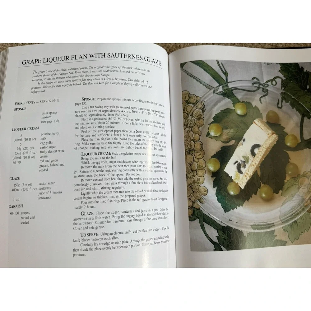 New Zealand's Huka Lodge Desserts 1993 1st Ed. HC Book‎ By Chef Greg Heffernan
